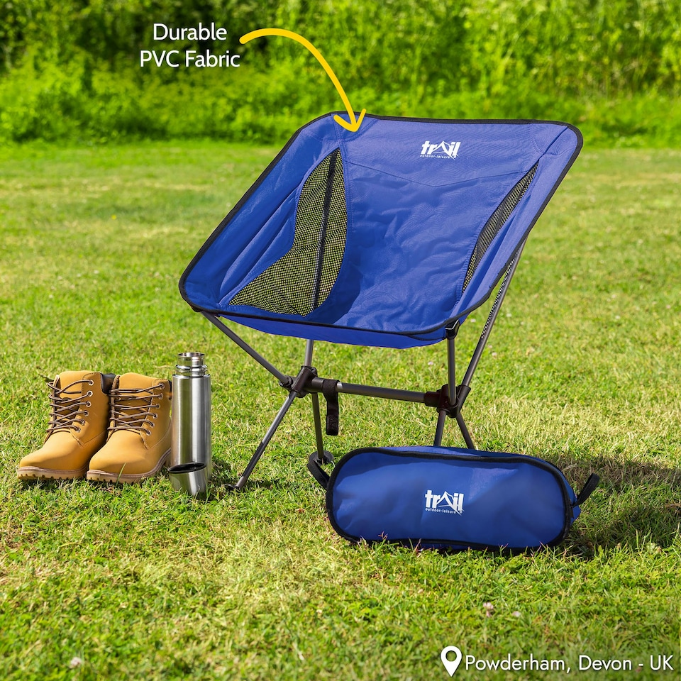image 1 of Hawk Lightweight Folding Chair - Blue