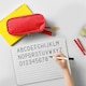 image 4 of Pack of 6 Rigid MDF Handwriting Lines A4 Whiteboards