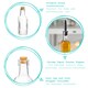 image 2 of Argon Tableware Olive Oil Pourer Bottles with Stand - 170ml - Pack of 3