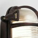 image 2 of ValueLights IP64 Rated Oval Rust Effect Nautical Design Frosted Lens Outdoor Wall Light