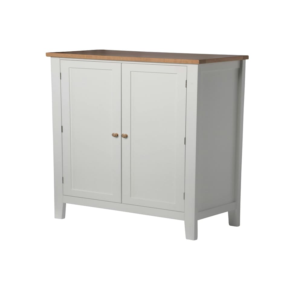 image 1 of Jakkvik Shoe Storage Cabinet in Classic White White