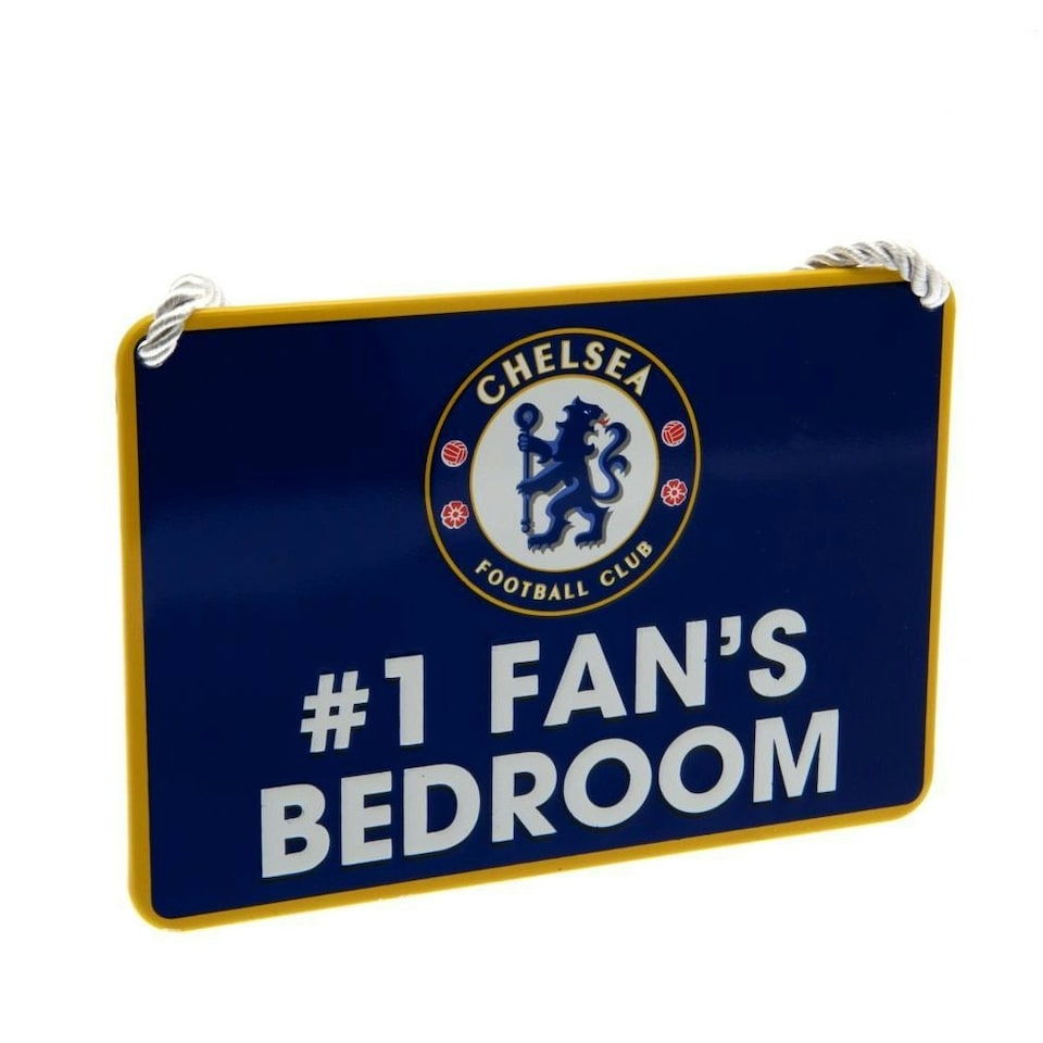 Chelsea FC No1 Fan Bedroom Sign - Blue - One Size