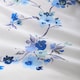 image 3 of Sakura Blossom Soft Easy Care Bed Linen Bedding Duvet Cover Quilt Set With Pillow Cases | Blue | King