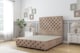 image 1 of Sloomy Watson Mink Naples Divan Bed Base 2 Drawers Left Side With 26 Inch Strutted Headboard & 12 Inch Matching Footboard | Brown | Mink | Small Double | 1