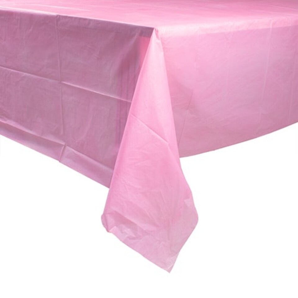 Hot Pink Economy Plastic Tablecover 1.83m x 1.37m