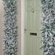 image 5 of 8ft (2.55m) Samuel Alexander Single Door Snow Flocked Christmas Tree Arch with 2000 Tips