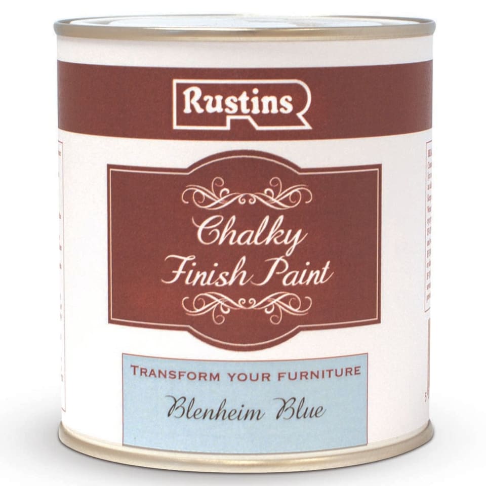 image 1 of Rustins Chalky Finish Paint Blenheim Blue 250ml