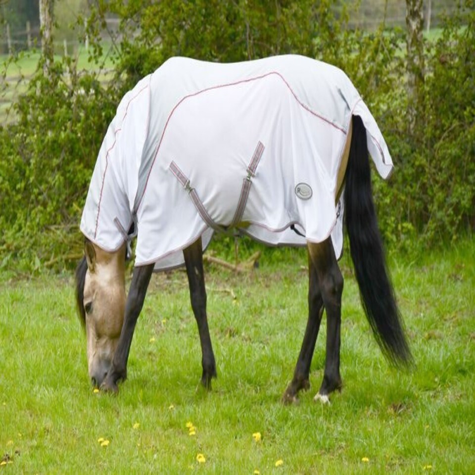 image 1 of Rhinegold Mombasa Fly Rug + Neck Cover Blue | Size: 7ft 3
Colour: Navy Blue