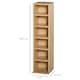image 7 of HOMCOM Set of 2 CD Storage Units with Adjustable Shelves Natural Wood Colour