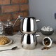 image 4 of Café Stal Babel Teapot, 26oz / 750ml / 2-3 Mugs, Stainless Steel, Stackable