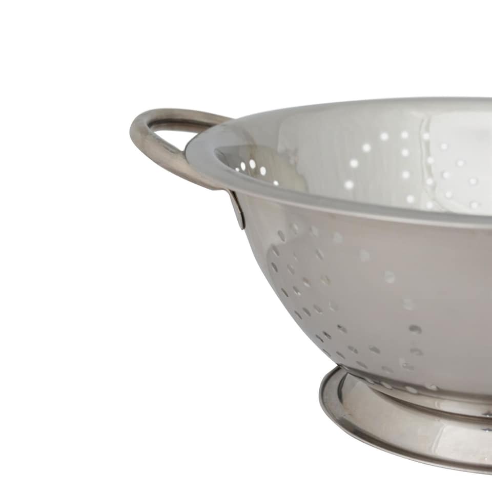 image 1 of Argon Tableware Stainless Steel Colander - 24.5cm