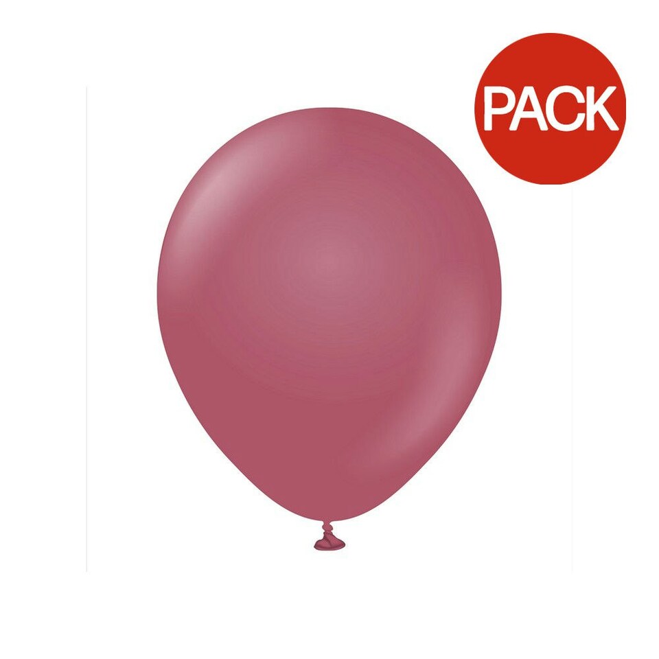 Kalisan Latex Retro Balloons (Pack of 100) - Wild Berry - One Size (UTSG23133)