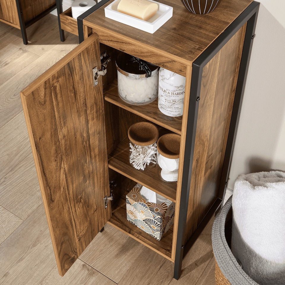 image 1 of Locastra Bathroom 3 Tier Floor Cabinet Storage Organiser Frame Modern