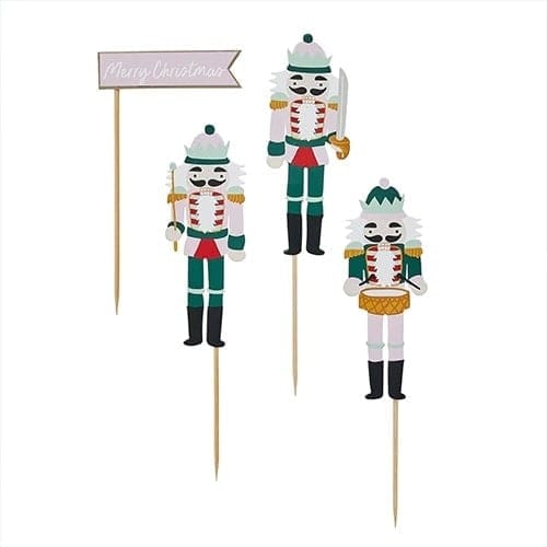 Club Green Nutcracker Paper Cake Topper Set