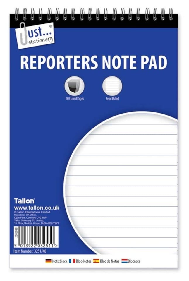 Reporter Notepad 160 Pages