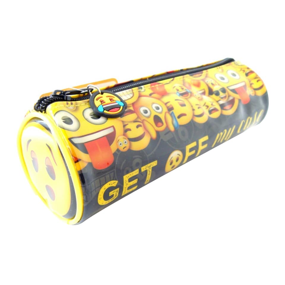 image 1 of Anker Emoji Pencil Case - Yellow/Black - One Size