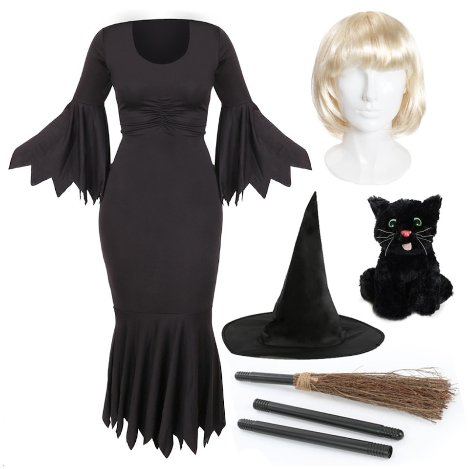 image 1 of Teenage Witch Costume | Black | 2XL