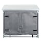image 3 of Living and Home Portable Camping Kitchen Table with Storage Cabinet