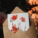image 3 of Greeting Card Watercolour Poppy Flowers Bright Floral Memorial Day