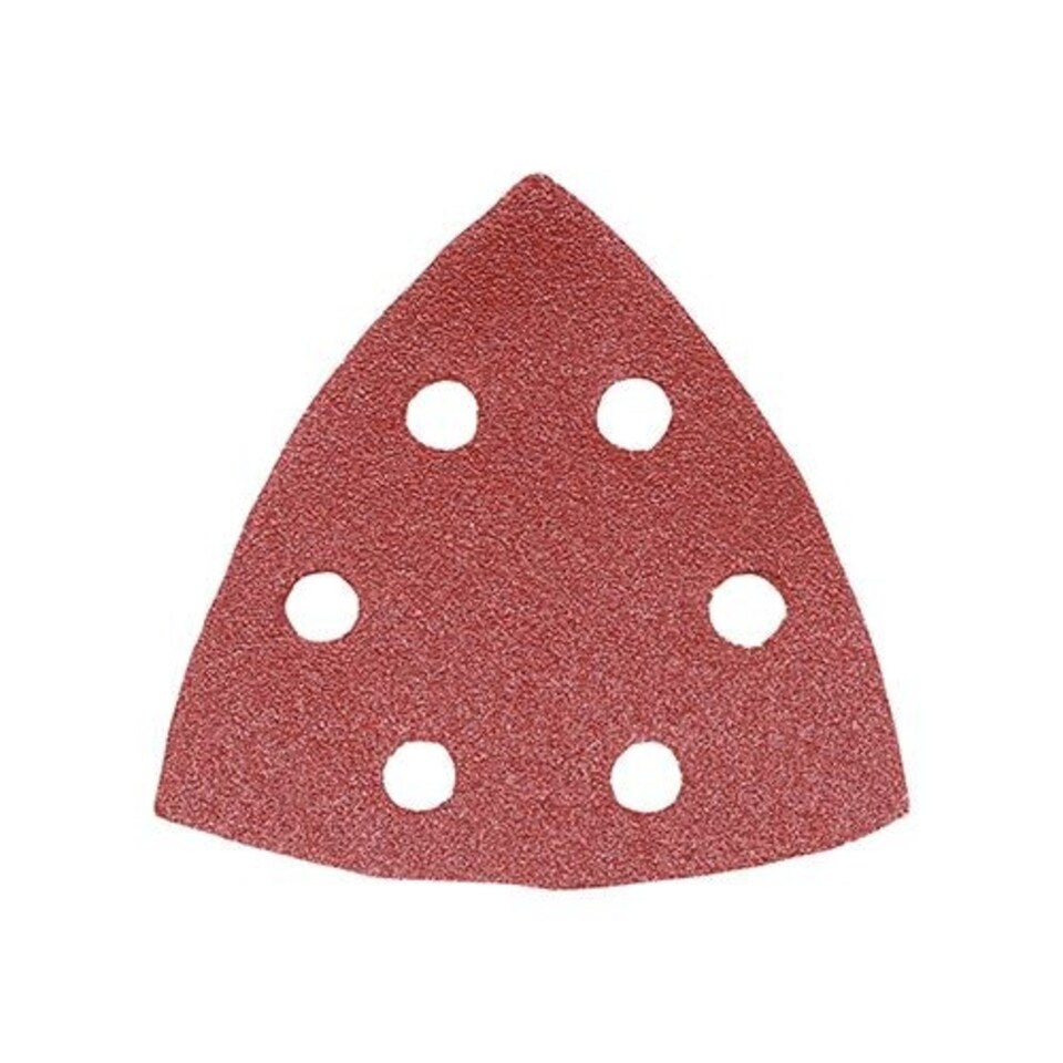 image 1 of Timco - Delta Sanding Pads - 80 Grit - Red (Size 95 x 95mm - 5 Pieces)