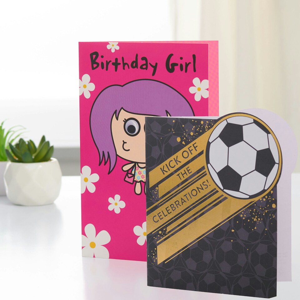 image 1 of UK Greetings | Birthday Card for Her/Girl | Happy Birthday Gifts | Her, Girls, Women | Cartoon Girl Design | With Envelope