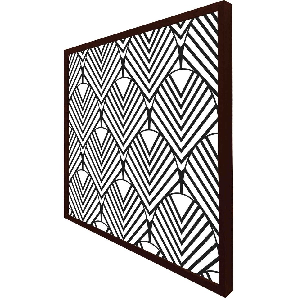image 1 of Black geometric decoration (Picture Frame) Black | XL