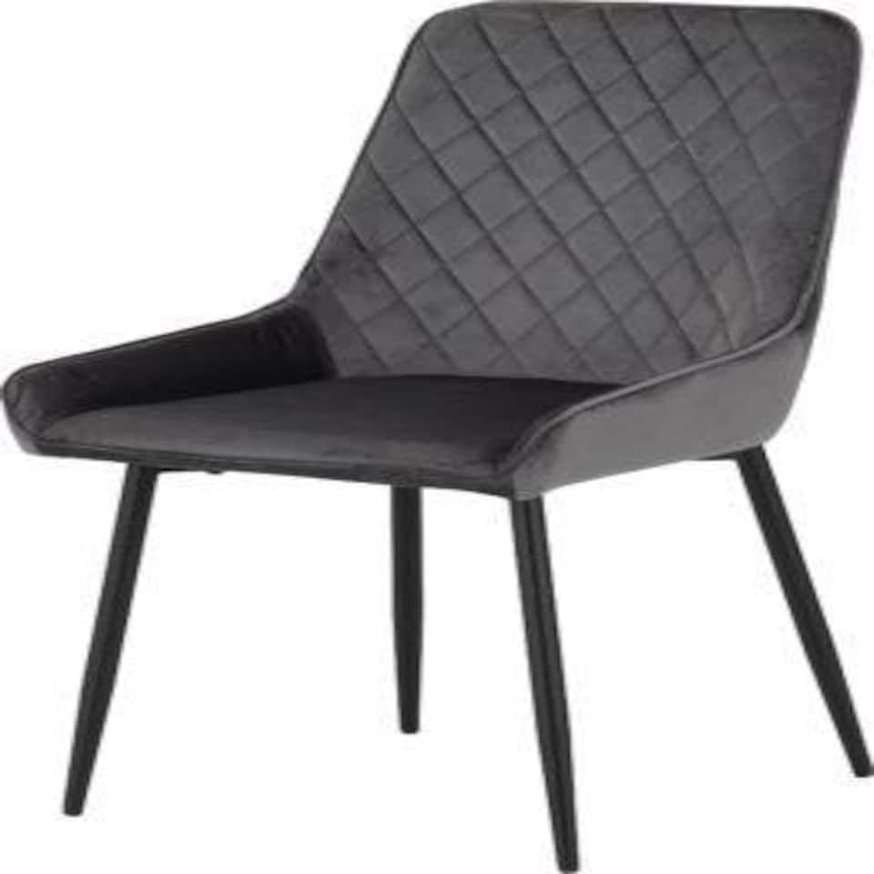 image 1 of Athens Dining Set with 4 Avery Velvet Chairs Grey | Medium Oak/Grey