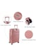 image 7 of Living and Home 4 Wheels Lockable Travel Suitcase Set of 4 - Pink 28+24+20+14 Inch | Pink | 4