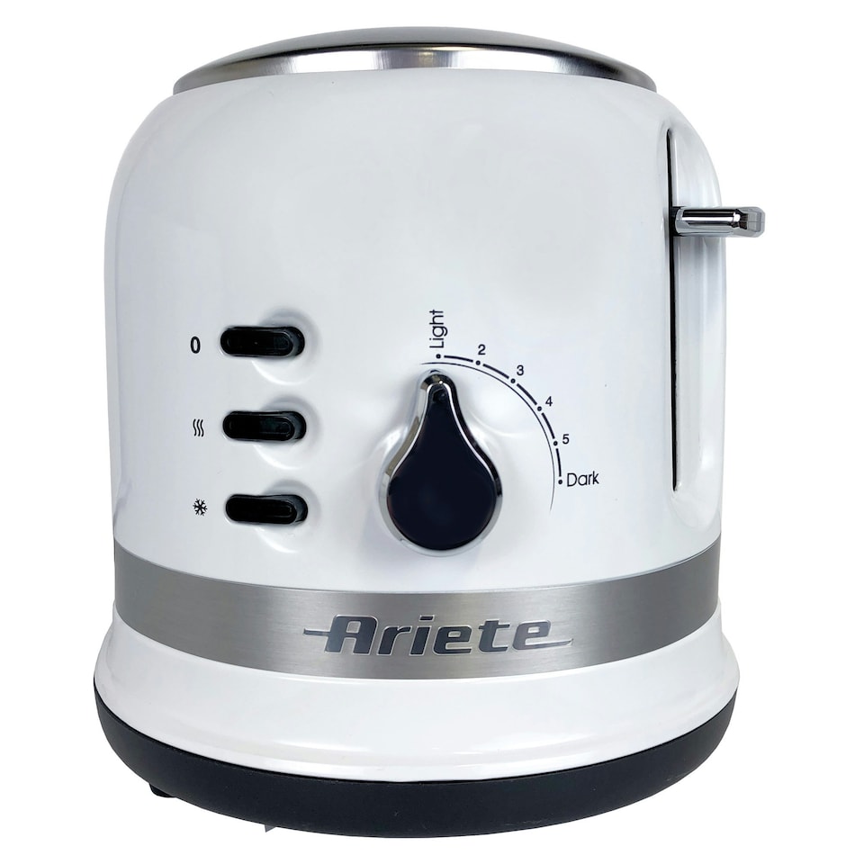image 1 of Ariete 0149W Moderna 2 Slice Toaster, Defrost Function, White
