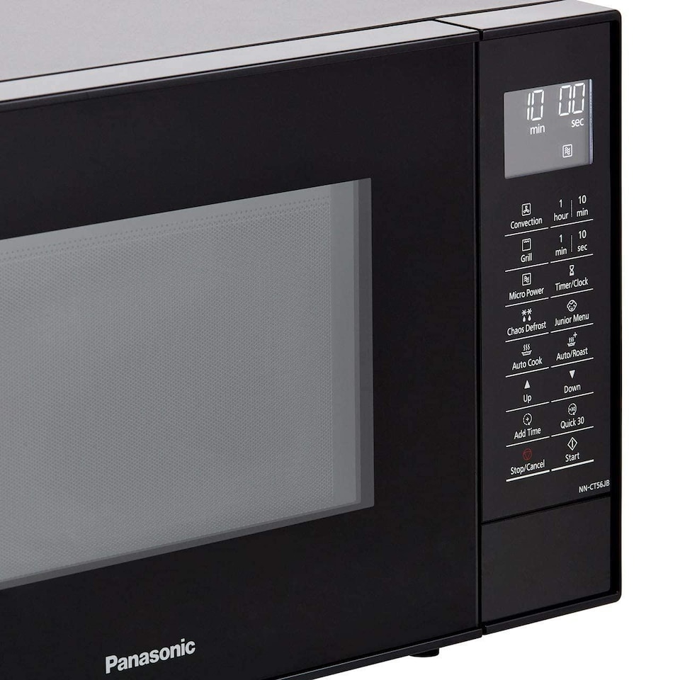 image 1 of Panasonic PA0056 NN-CT56JBBPQ Slimline Combination Microwave Oven, Black, 18/10 Steel, 1300 W, 27 litres