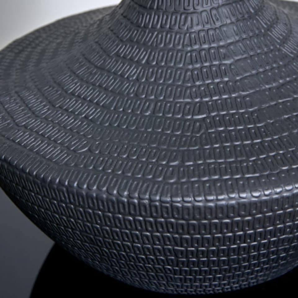 image 1 of Vilma Ceramic Black Table Lamp