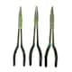 image 1 of Long Nose Pliers Set Extra Long 3pc 11" / 285mm Straight Bent Angled