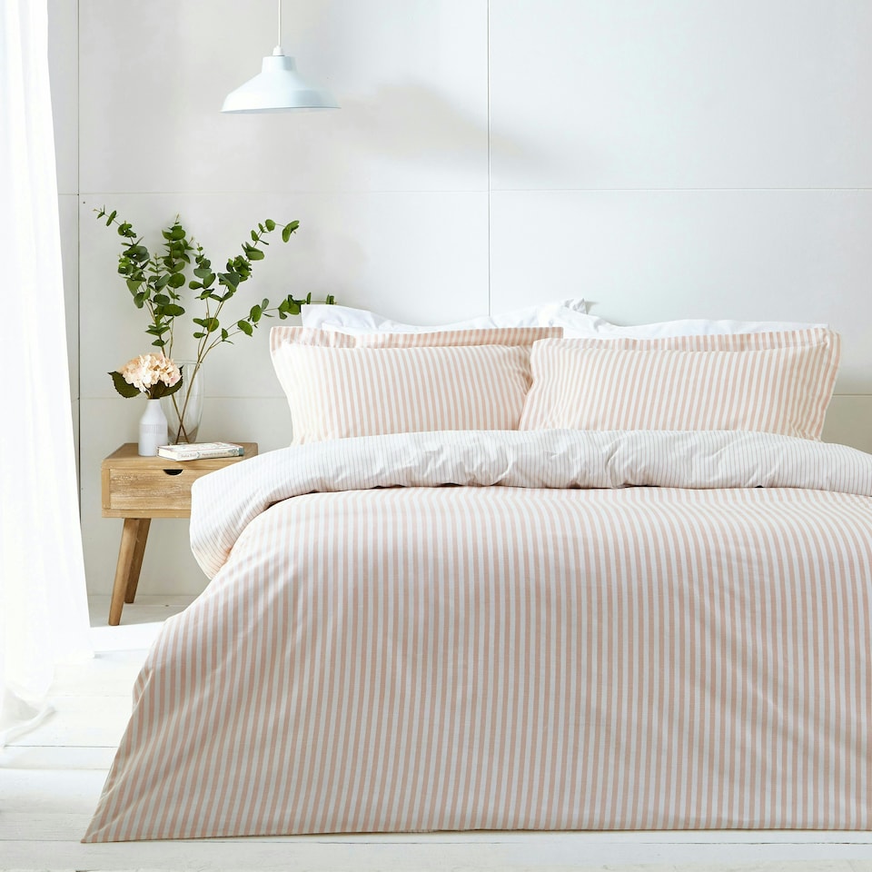 image 1 of Yard Hebden Stripe King Duvet Cover Set