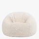 image 5 of Kingston Classic Faux Fur Bean Bag Chair Natural | Cream | Natural | 1