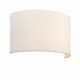 image 1 of Obi 1 Light Up & Down Wall Light Vintage White Linen, Polyester Cotton, E27