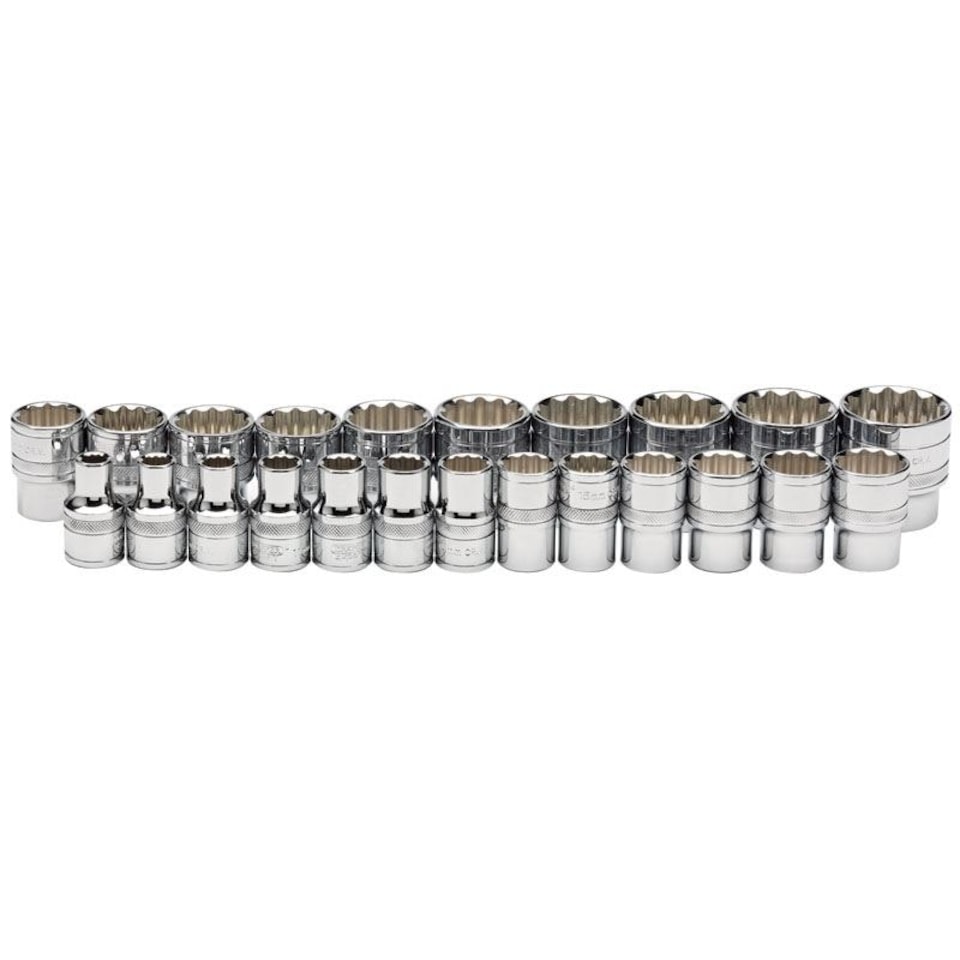 23Pc Loose Sockets 1/2" Dr - 34561