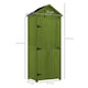 image 5 of Outsunny Wooden Garden Storage Shed Outdoor Tool Storage Box, Green
