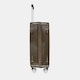 image 5 of OHS Metallic Effect Suitcase Set of 3 Hard Shell ABS Luggage | Brown