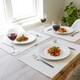 image 4 of Nicola Spring Ribbed Cotton Placemats - 48 x 33cm - Natural - Pack of 6 Cream
