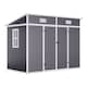 image 1 of Living and Home 6x4FT Outdoor Garden Storage Shed, Light Grey | Grey | Light Grey | 1