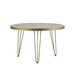 image 3 of Light Gold Round Dining Table