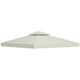 image 6 of Outsunny 3(m) 2 Tier Garden Gazebo Top Cover Replacement Canopy Roof Cream White