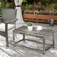 image 2 of Outdoor Coffee Table w/ Plastic Board Under the Full Woven Table Top, Grey