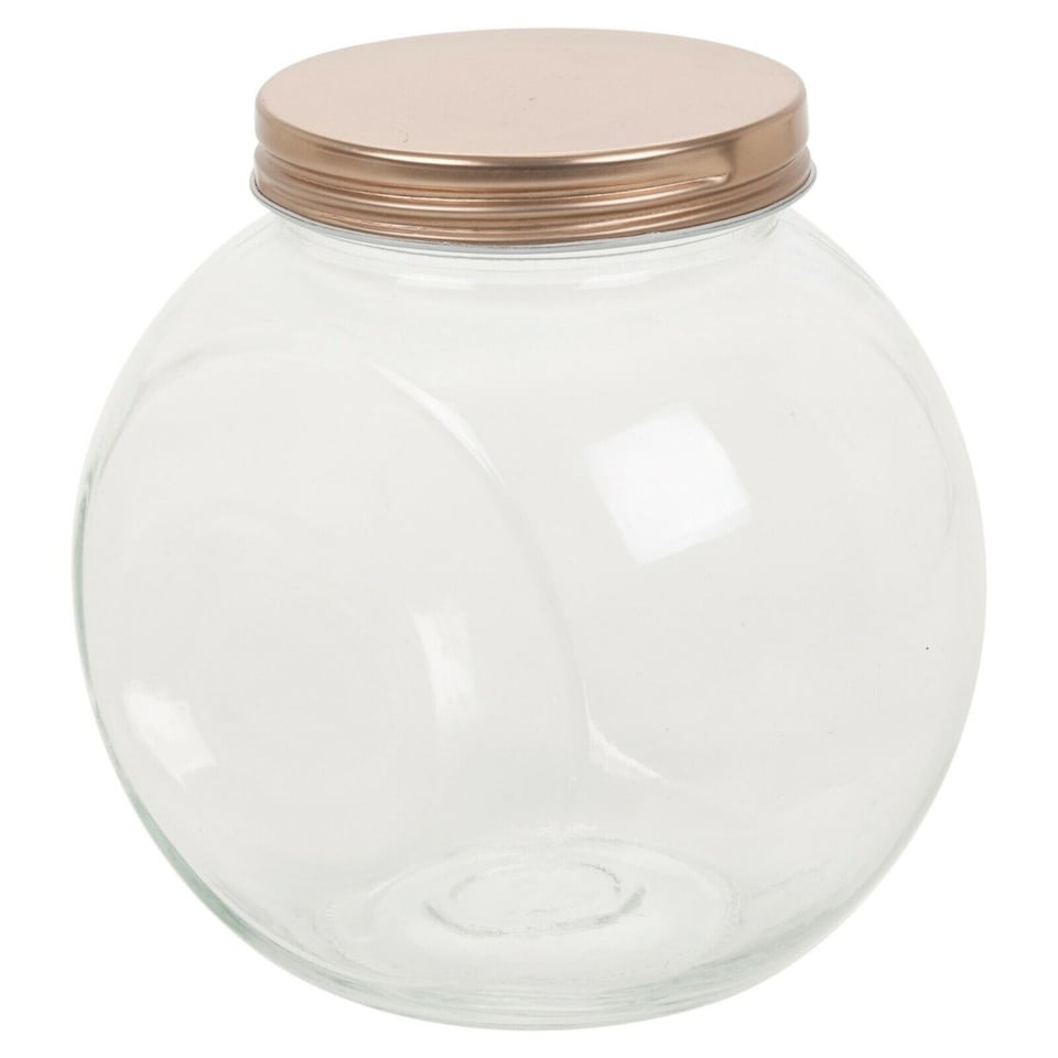 image 1 of 1.6L Hermetic Candy Jar With Copper Colour Lid