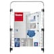 image 5 of Metaltex Gale Over-the-Door Laundry Dryer - Grey