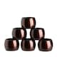 image 1 of Argon Tableware Metallic Napkin Rings - 4.5cm - Dark Red - Pack of 6 | Red | Dark Red