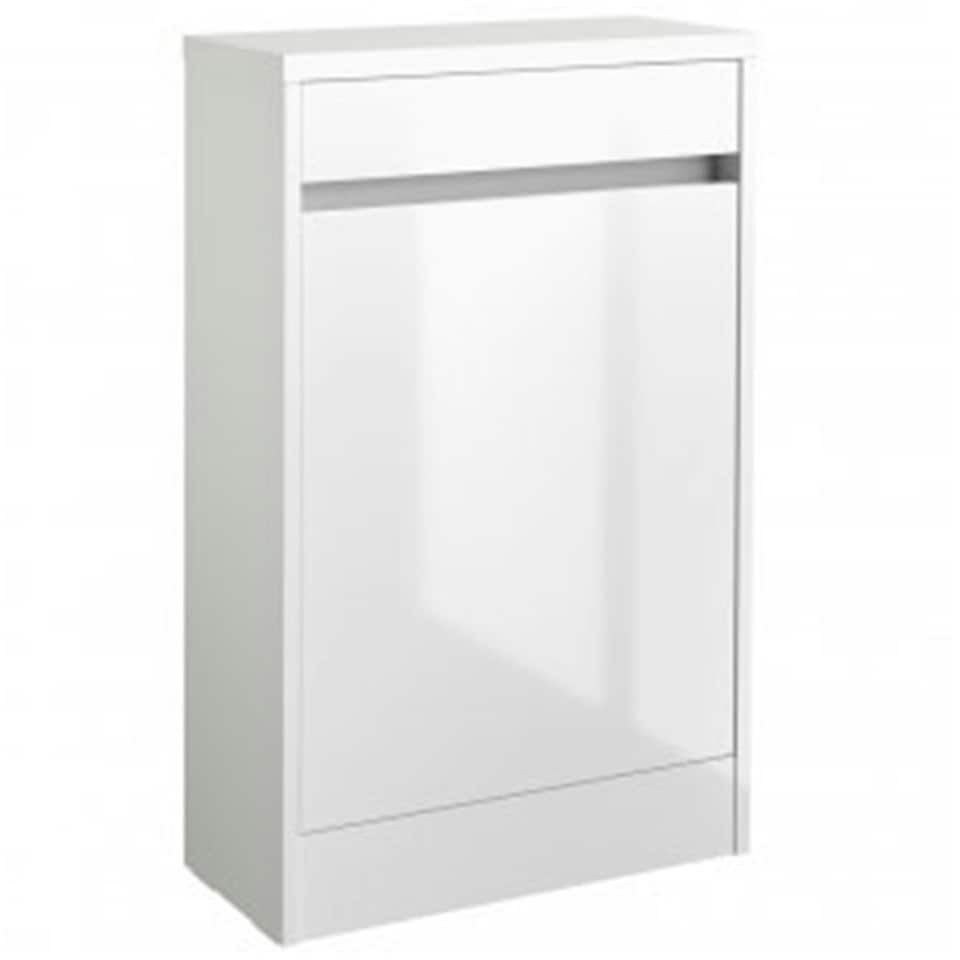 image 1 of Bathroom Back to Wall Toilet WC Unit 494mm Wide - White - (Urban) | White | White | 1