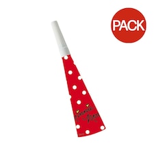 Disney Polka Dot Minnie Mouse Noisemaker (Pack of 6) - Red/White - One Size