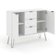 image 5 of Augusta White, Medium Sideboard With 2 Doors, 3 Drawers White