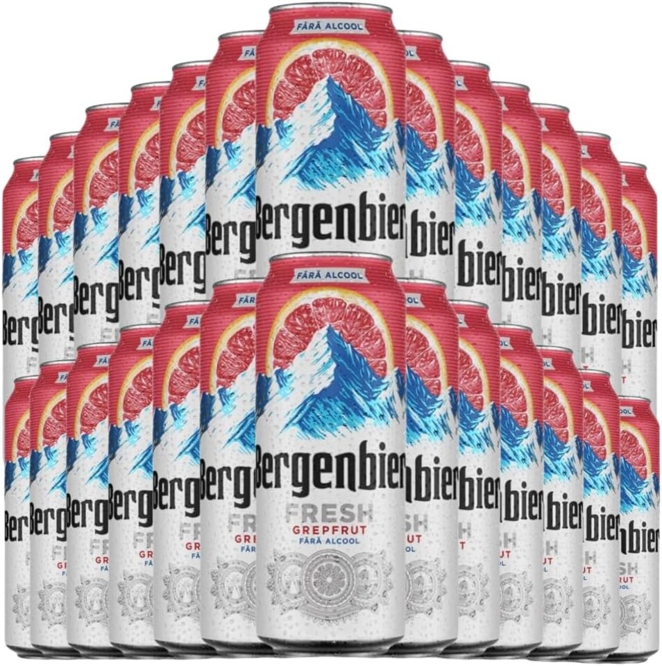 image 1 of Bergenbier Fresh Grapefruit Alcohol Free Lager 24 x 500ml